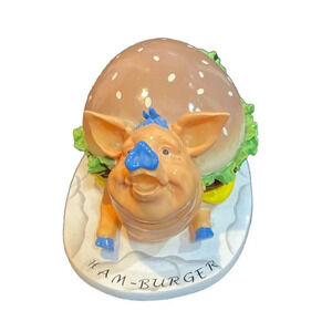 Pig Invasion Figurine Ham Burger Anthropomorphic Collectible Decor‎ Farm Novelty
